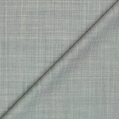 Trouser Fabric Raymond Super 100s 45%Merino Wool Blended Broad Check Colour Greenish Grey