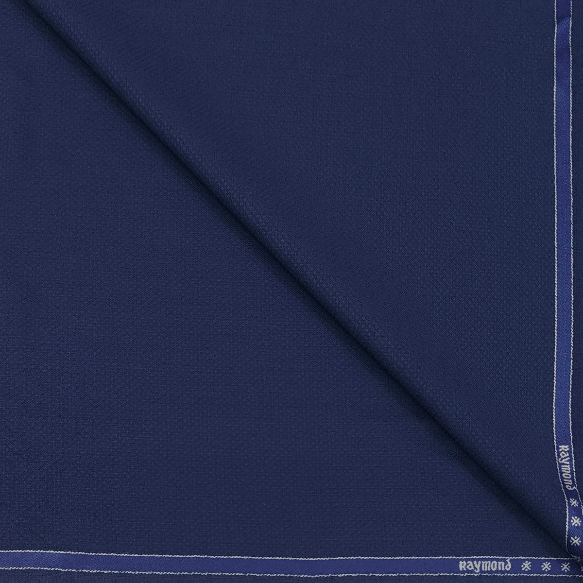 Trouser Fabric Raymond Wool Blended Dobby Colour Berry Blue