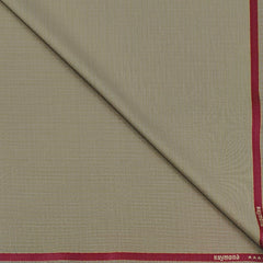 Trouser Fabric Raymond Wool Blended Pin Check Colour Tortilla Brown