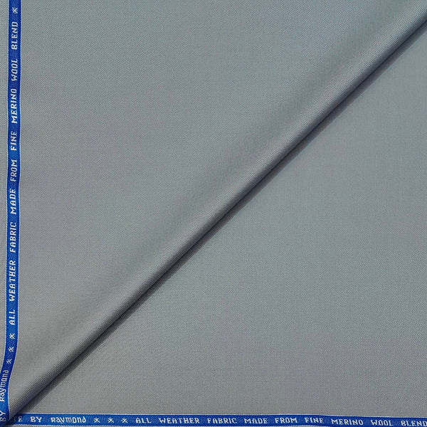 Trouser Fabric Raymond Wool Blended Slub Colour Bluish Silver