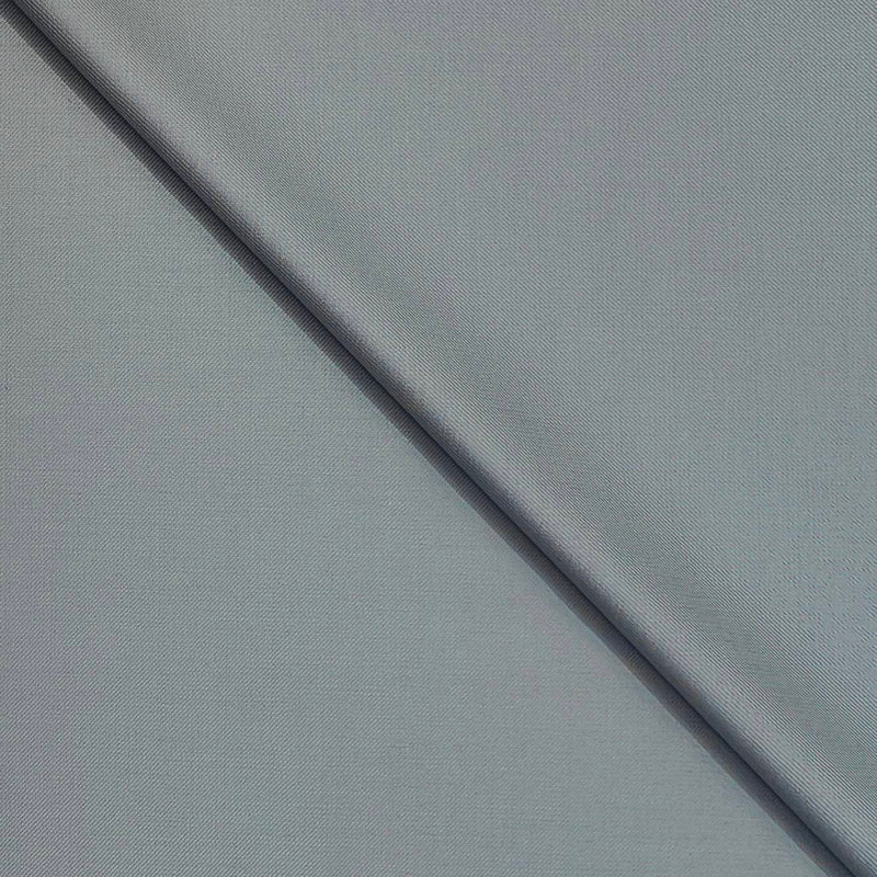 Trouser Fabric Raymond Wool Blended Slub Colour Bluish Silver