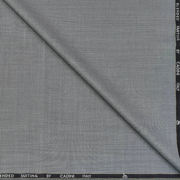 Trouser Fabric Canetti Italy Luxury 90s Wool Blended Texture Colour Silver Grey