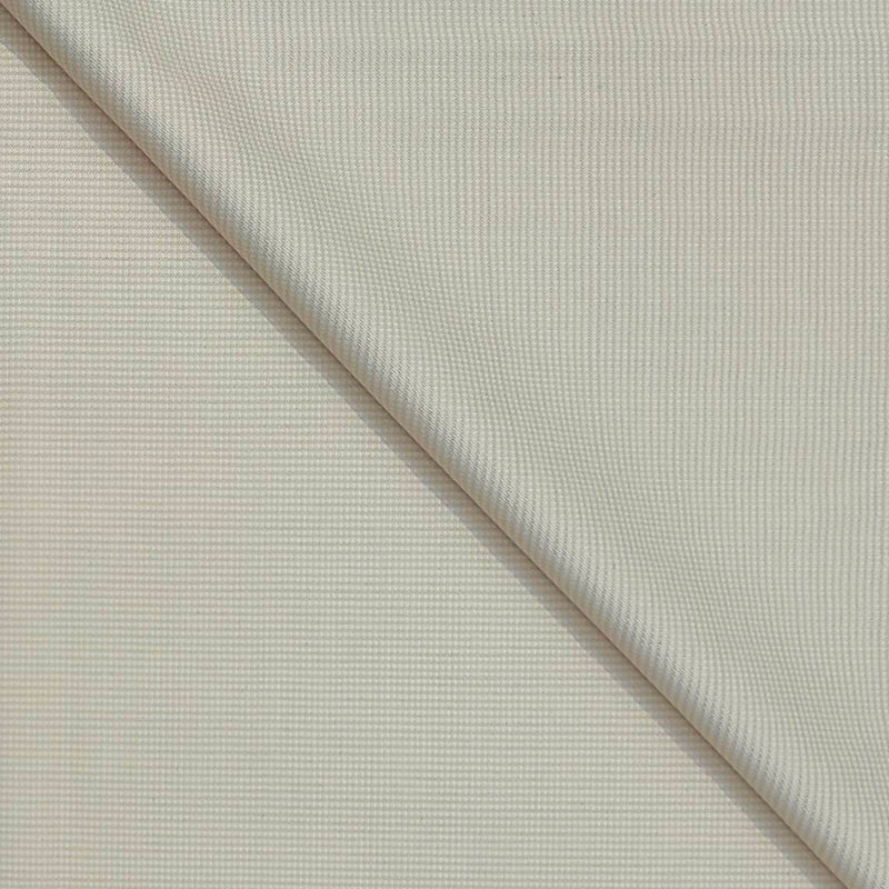 Trouser Fabric Canetti Italy Luxury 100s Wool Blended Dobby Colour Ash Cream