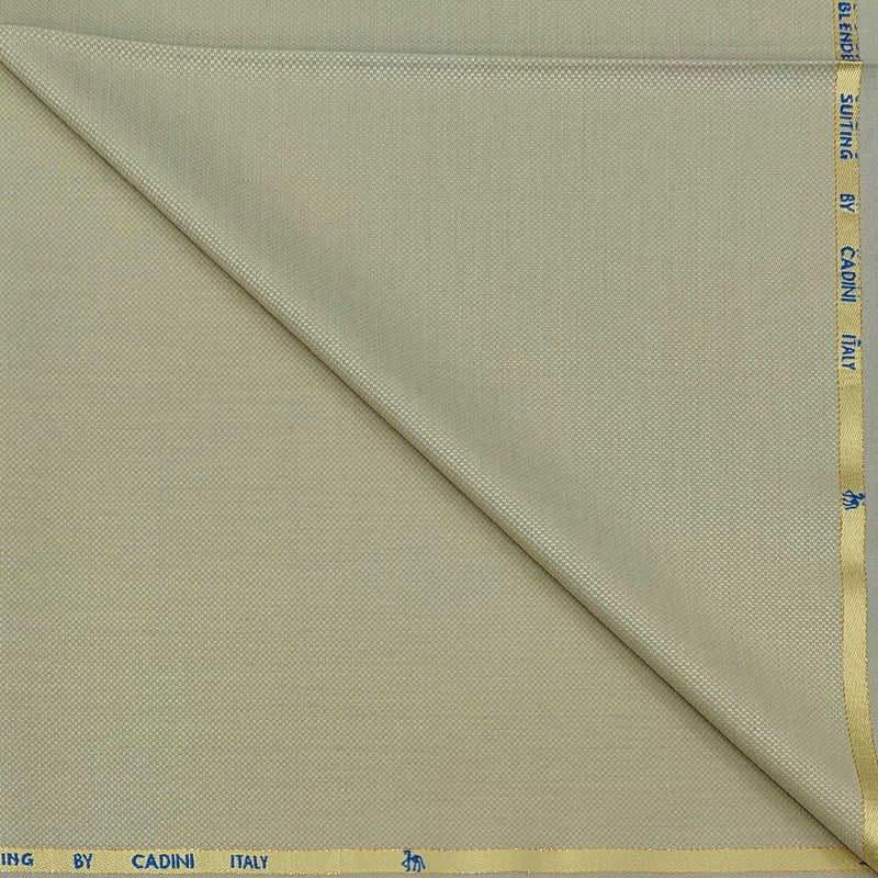 Trouser Fabric Canetti Italy Luxury 100s Wool Blended Dobby Colour Camel Brown