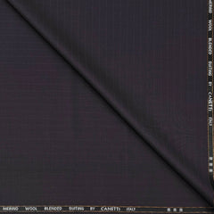 Trouser Fabric Canetti Italy Luxury 100s Wool Blended Lining Colour Wine