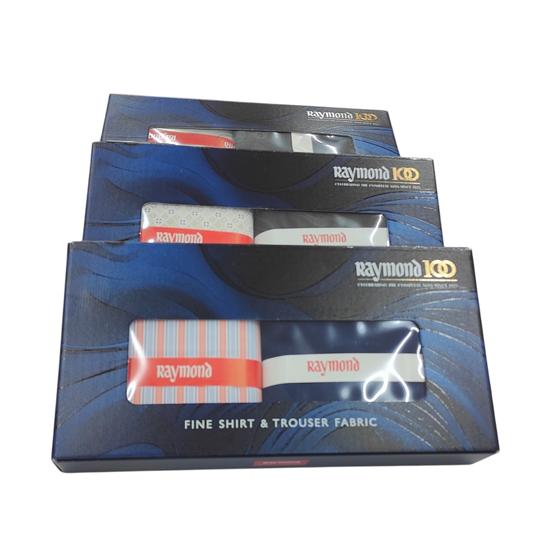 Raymond Men's Pant Shirt Fabric Combo Gift Pack MRP 849/-