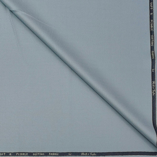 Trouser Fabric Reid & Taylor Fine Polyester Viscose Pin Check Color Ice Blue