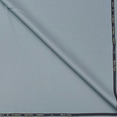 Trouser Fabric Reid & Taylor Fine Polyester Viscose Pin Check Color Ice Blue