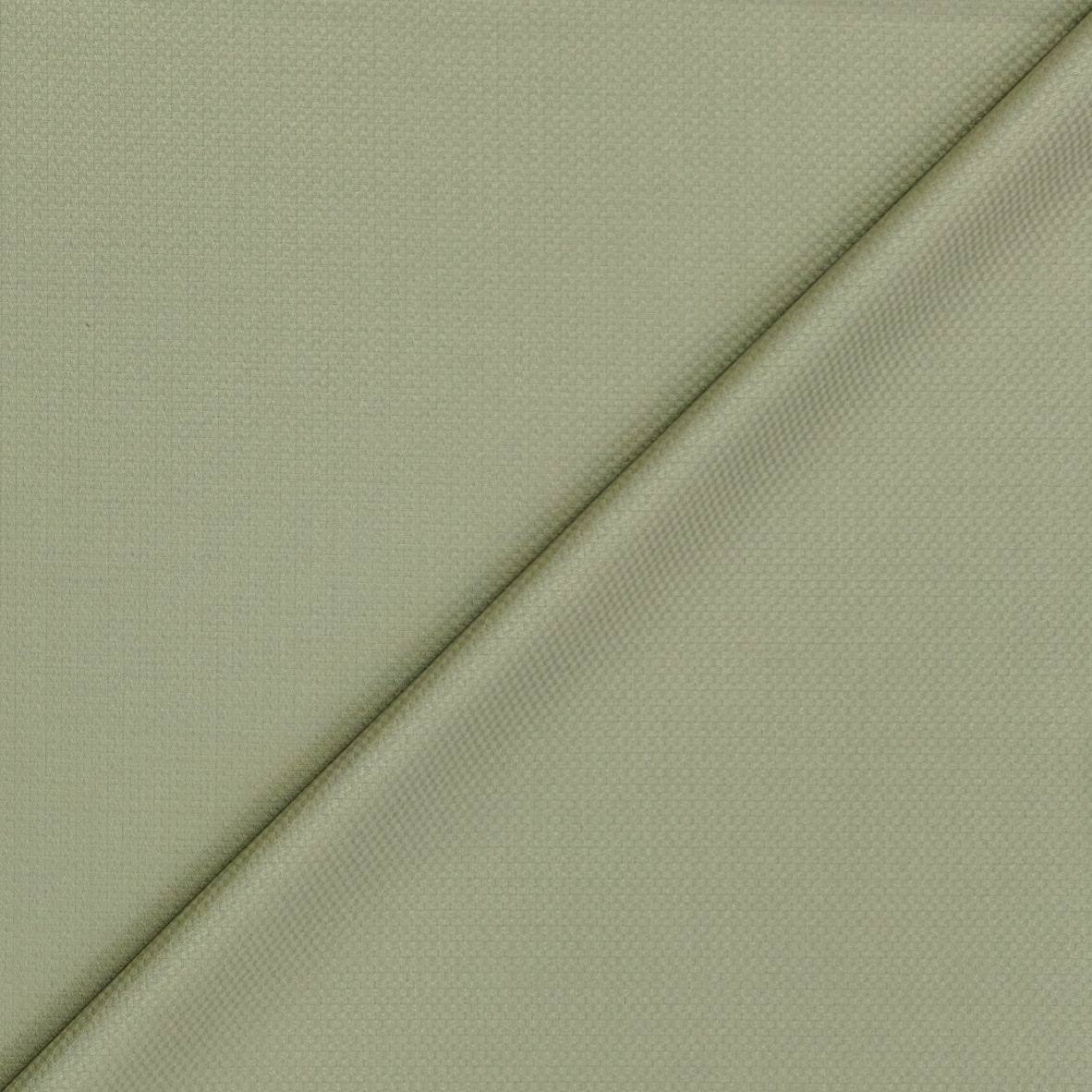 Trouser Fabric Reid & Taylor Fine Polyester Viscose Pin Check Color Swamp Greenish Brown