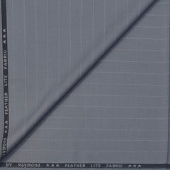 Trouser Fabric Raymond Poly Viscose Broad Lining Colour Silver Grey