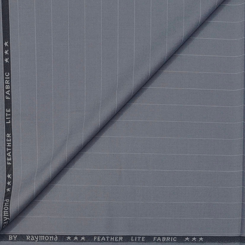 Trouser Fabric Raymond Poly Viscose Broad Lining Colour Silver Grey