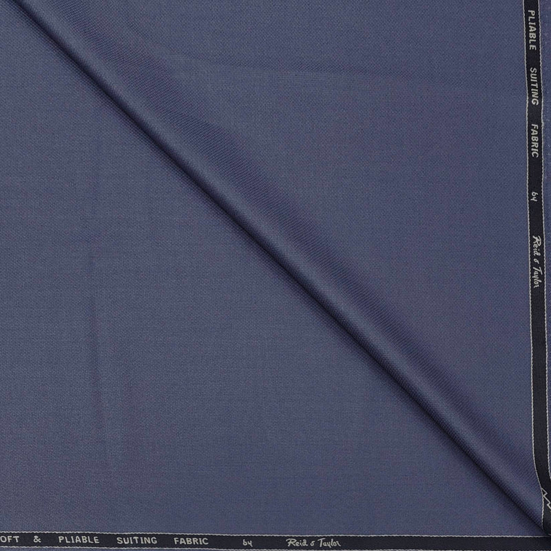 Trouser Fabric Reid & Taylor Fine Polyester Viscose Self Texture Color Lavender Blue