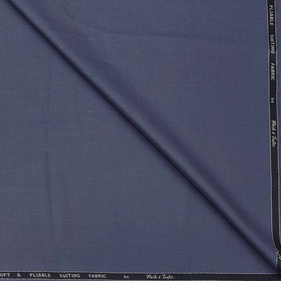 Trouser Fabric Reid & Taylor Fine Polyester Viscose Self Texture Color Lavender Blue