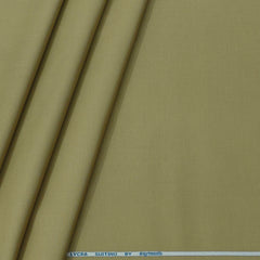 Trouser Fabric Raymond Pure Cotton  Stretchable Textured Color Golden Brown
