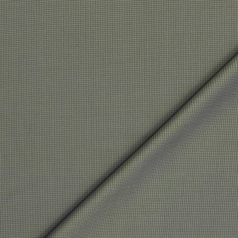 Trouser Fabric Reid & Taylor Super 100s Wool Blended Dotted Color Greenish Brown