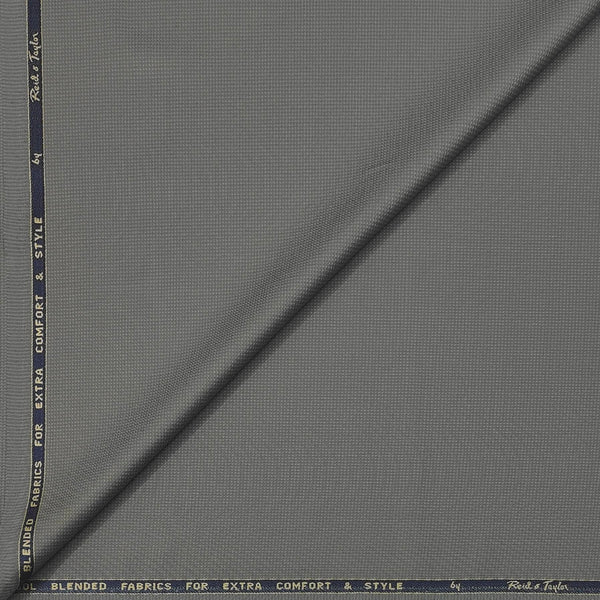Trouser Fabric Reid & Taylor Super 100s Wool Blended Dotted Color Brownish Grey