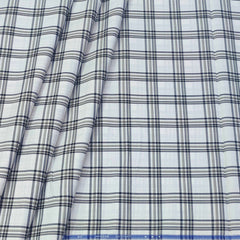 Shirt Fabric Donear Premium Giza Cotton  Broad Check Colour Black N White
