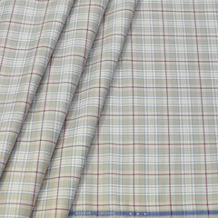Shirt Fabric Donear Premium Giza Cotton Broad Check Colour Light Brown