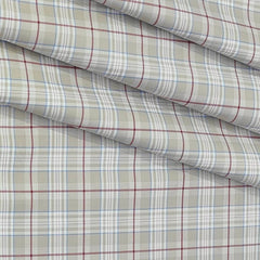 Shirt Fabric Donear Premium Giza Cotton Broad Check Colour Light Brown