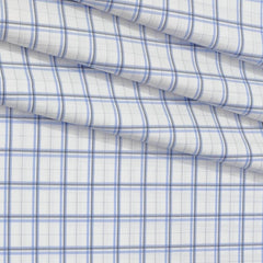 Shirt Fabric Donear Premium Giza Cotton Check Colour Lavender N White