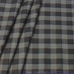 Shirt Fabric Donear Premium Giza Cotton  Broad Check Colour Light Chocolate