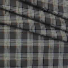 Shirt Fabric Donear Premium Giza Cotton  Broad Check Colour Light Chocolate