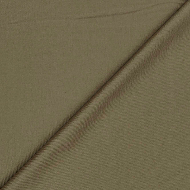 Trouser Fabric Canetti Italy Luxury Poly Viscose Plain Colour Teak Brown