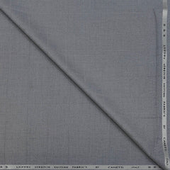 Trouser Fabric Canetti Italy Luxury Plain Viscose Broad Check Colour Ash Grey