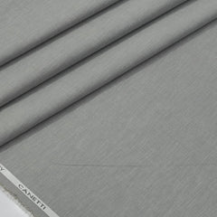 Trouser Fabric Canetti Italy Luxury Poly Viscose Slub Colour Silver Grey