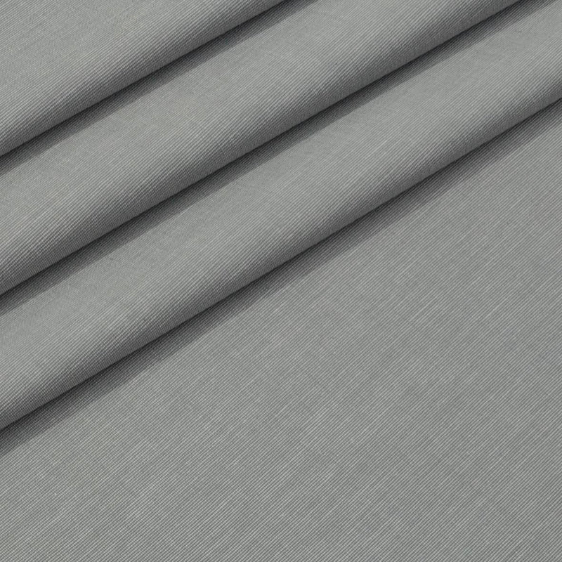 Trouser Fabric Canetti Italy Luxury Poly Viscose Slub Colour Silver Grey