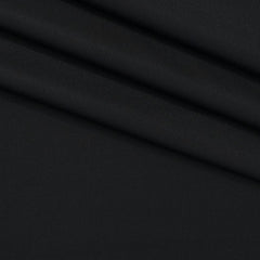Trouser Fabric Canetti Italy Luxury Poly Viscose Plain Colour Crow Black