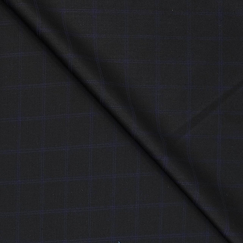 Trouser Fabric Canetti Italy Luxury Poly Viscose Check Colour Lavender N Black