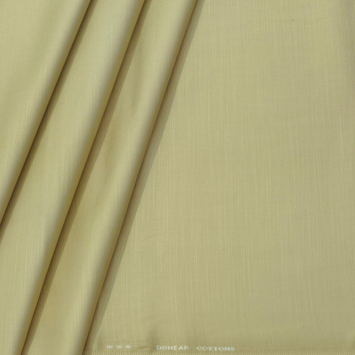 Trouser Fabric Donear Pure Cotton Slub Colour LIght Brown