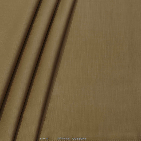 Trouser Fabric Donear Pure Cotton Slub Colour Chicory Brown