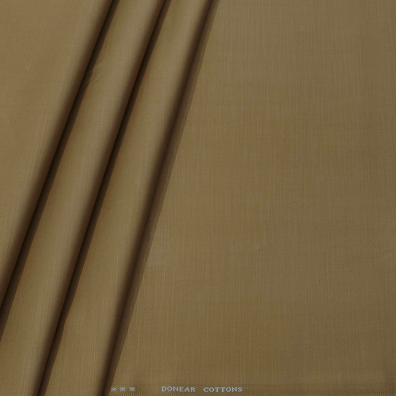 Trouser Fabric Donear Pure Cotton Slub Colour Chicory Brown