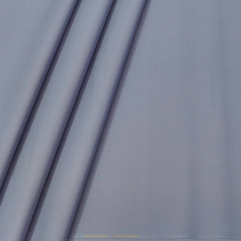 Trouser Fabric Donear Lycra Pure Cotton Textured Colour Light Steel Blue