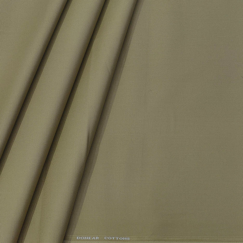 Trouser Fabric Donear Lycra Pure Cotton Textured Colour Dark Beige