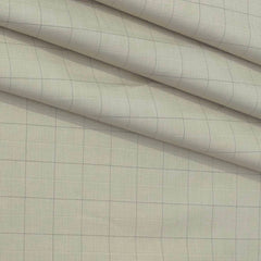 Trouser Fabric Donear Pure Cotton Check Colour Chamomile Brown