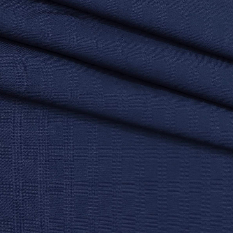 Trouser Fabric Donear Pure Cotton Mild Check Colour Berry Blue