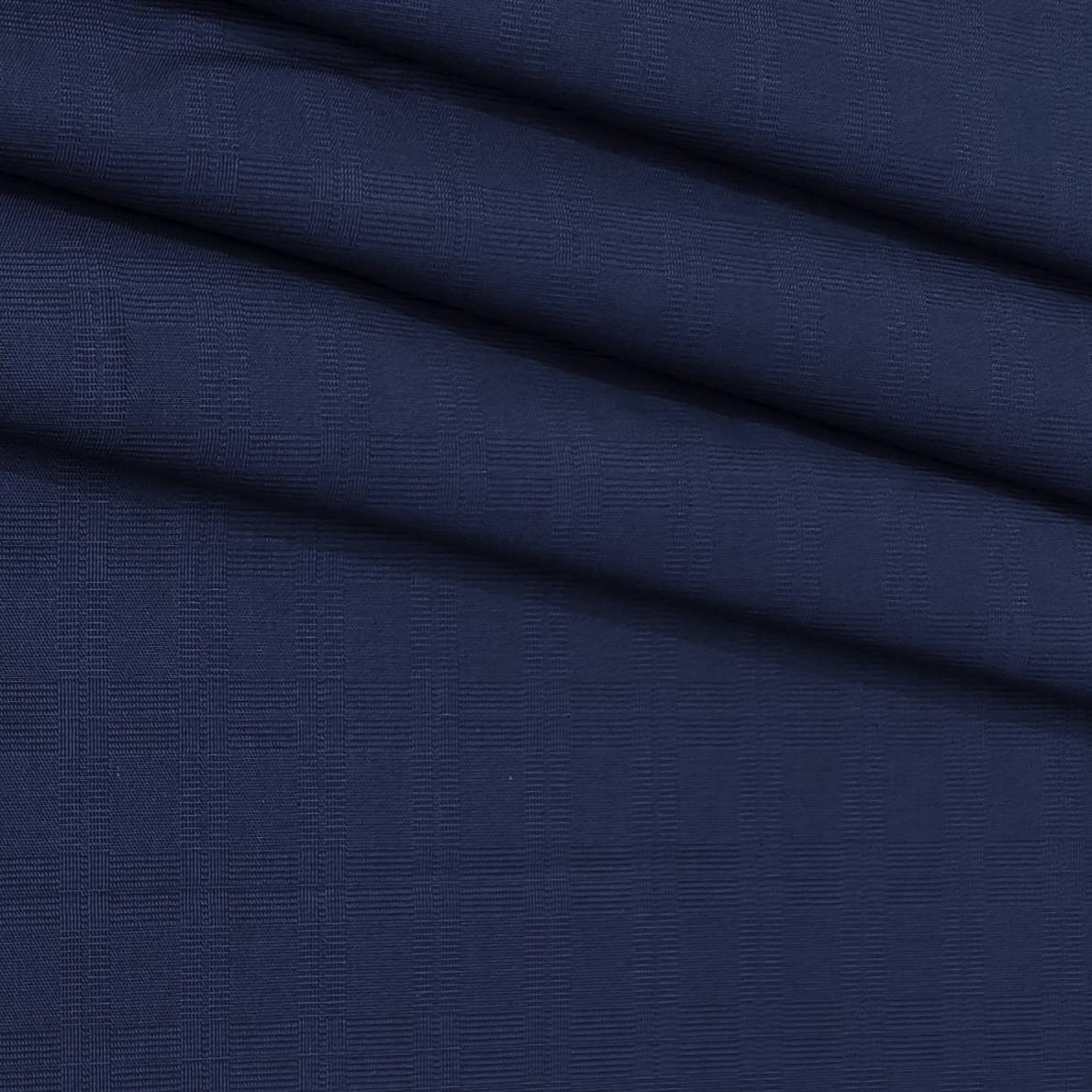 Trouser Fabric Donear Pure Cotton Mild Check Colour Berry Blue