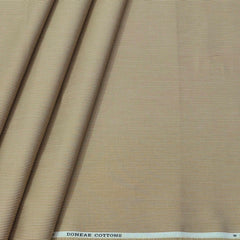 Trouser Fabric Donear Pure Cotton Pin Lining Colour Ant Brown