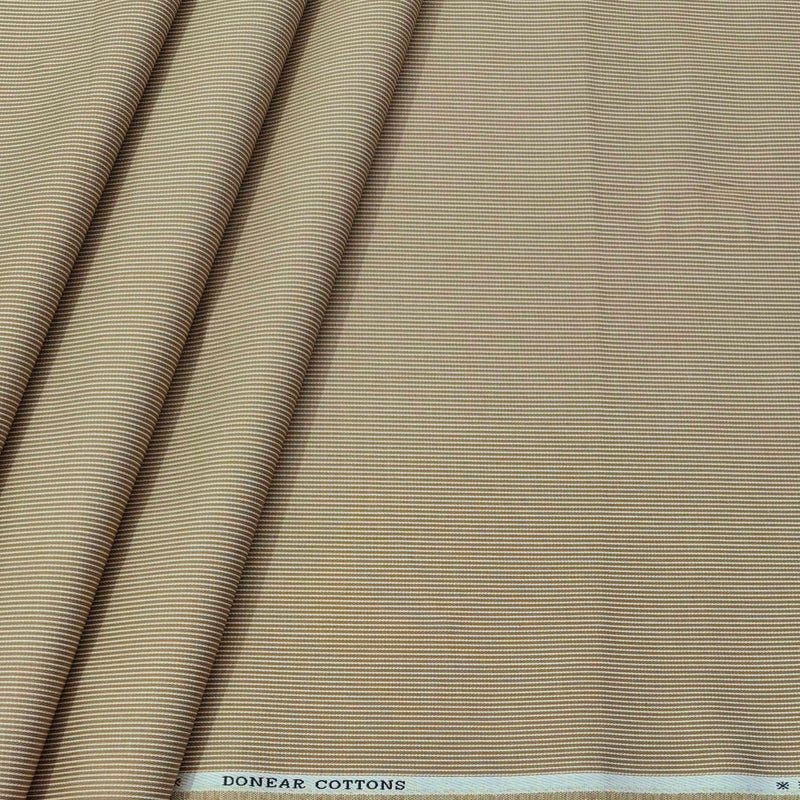 Trouser Fabric Donear Pure Cotton Pin Lining Colour Ant Brown