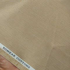 Trouser Fabric Donear Pure Cotton Pin Lining Colour Ant Brown