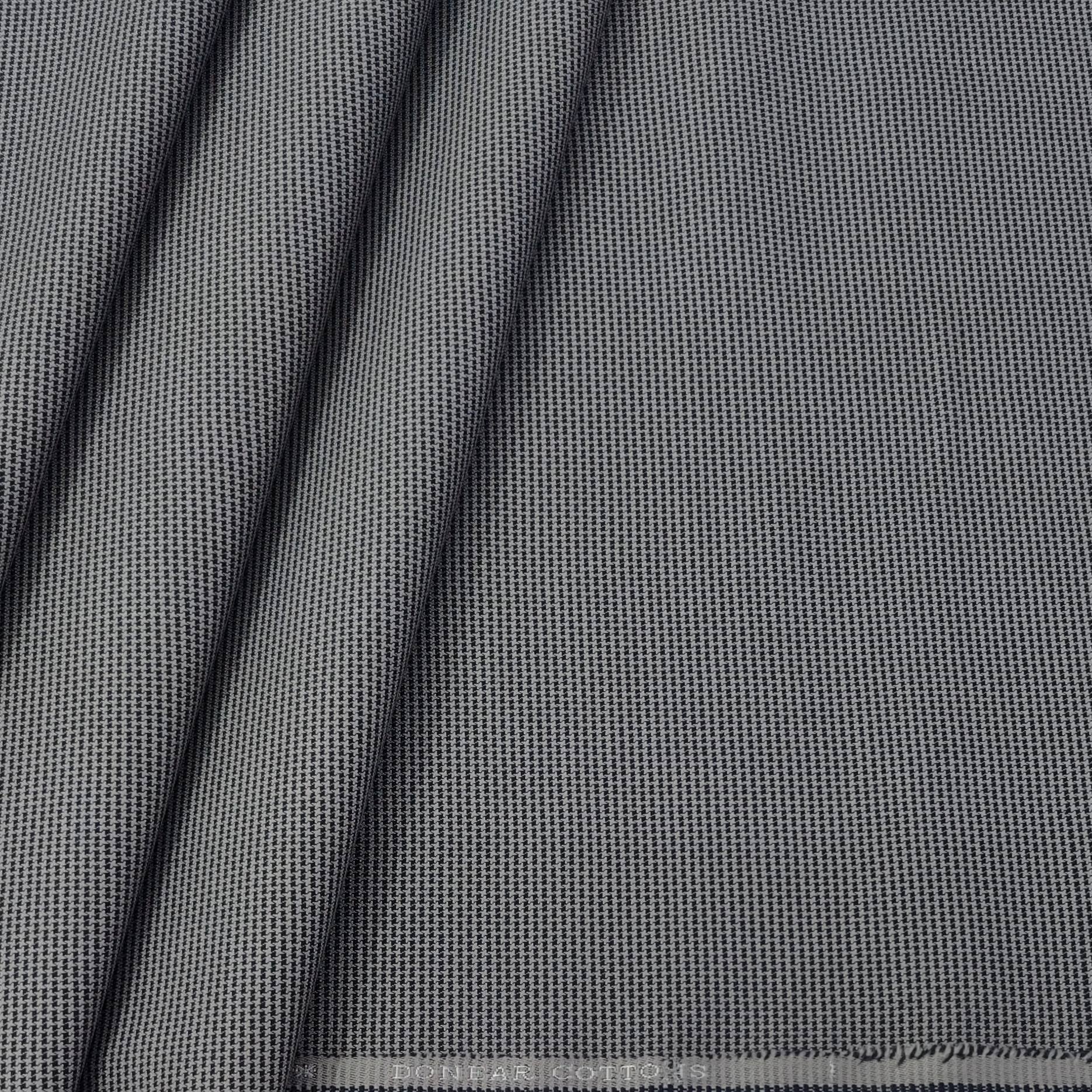 Trouser Fabric Donear Pure Cotton Zig Zag Colour Purplish Grey - ManTire
