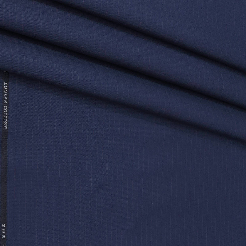 Trouser Fabric Donear Pure Cotton Lining Colour Cobalt Blue