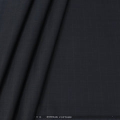 Trouser Fabric Donear Pure Cotton Check Colour Onyx Grey