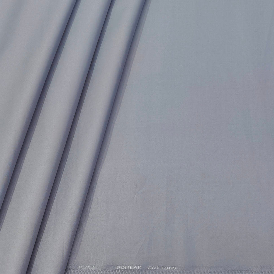 Trouser Fabric Donear Pure Cotton Stretchable Plain Colour Light Lavender