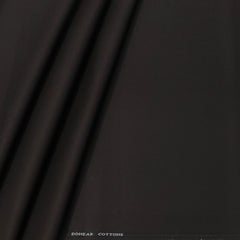 Trouser Fabric Donear Pure Cotton Stretchable Plain Colour Coffee