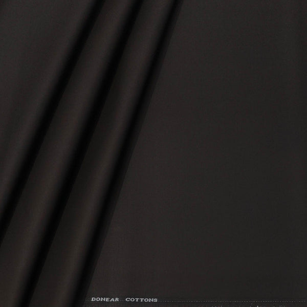 Trouser Fabric Donear Pure Cotton Stretchable Plain Colour Coffee