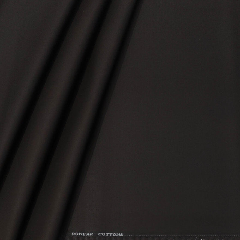 Trouser Fabric Donear Pure Cotton Stretchable Plain Colour Coffee